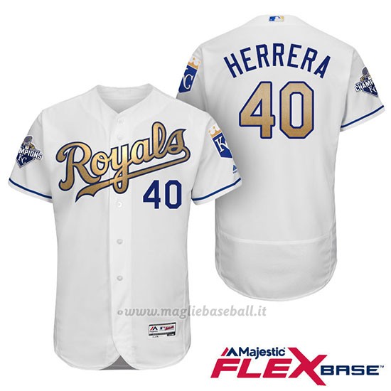 Maglia Baseball Uomo Kansas City Royals Campione 40 Kelvin Herrera Flex Base Ors